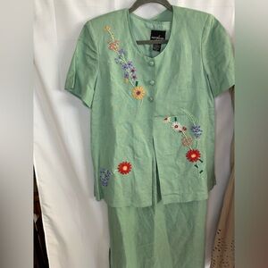 Positive Attitude Mint Two-Piece Ensemble